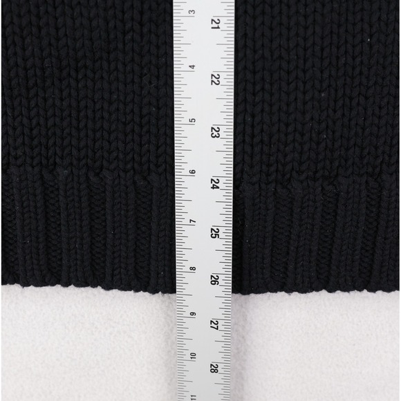 Ted Baker Cardigan Sweater Mens Size 6 Black Heavyweight Grandpa Dad Wool Blend - Picture 9 of 11